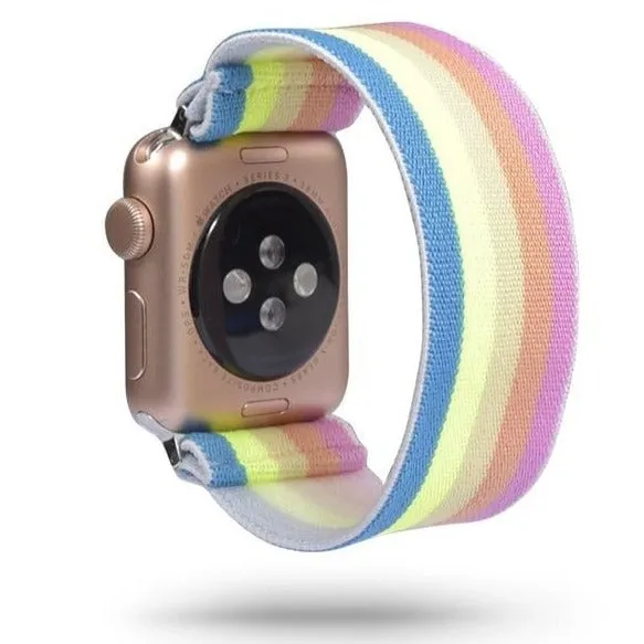 Rainbow Geometric Elastic Strap for Apple Watch Band Watchbands