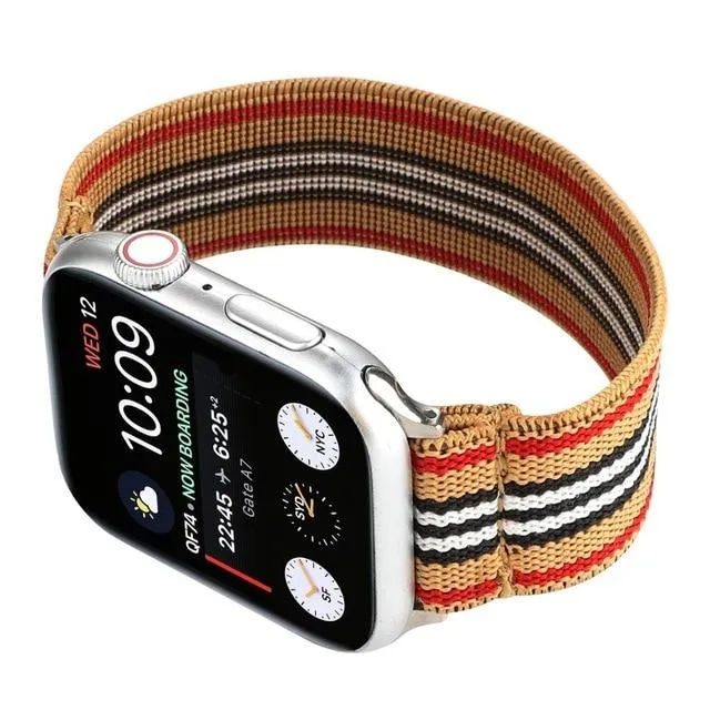 Rainbow Geometric Elastic Strap for Apple Watch Band Watchbands