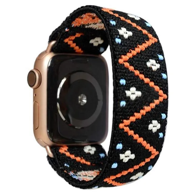 Rainbow Geometric Elastic Strap for Apple Watch Band Watchbands