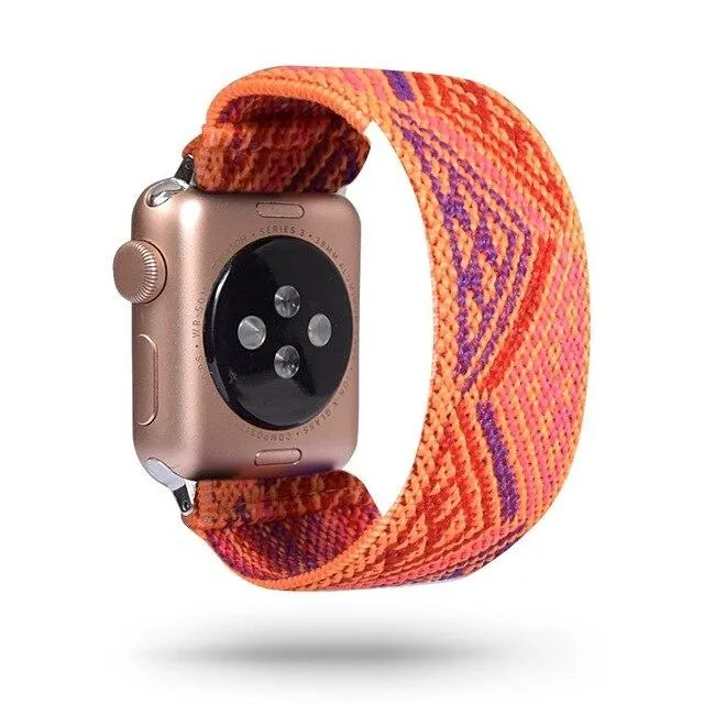 Rainbow Geometric Elastic Strap for Apple Watch Band Watchbands