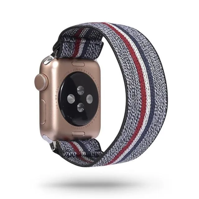 Rainbow Geometric Elastic Strap for Apple Watch Band Watchbands