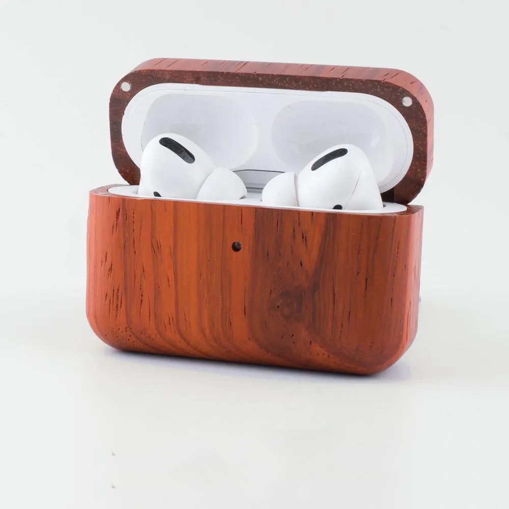 Rosewood Apple AirPods Pro Case with Keychain