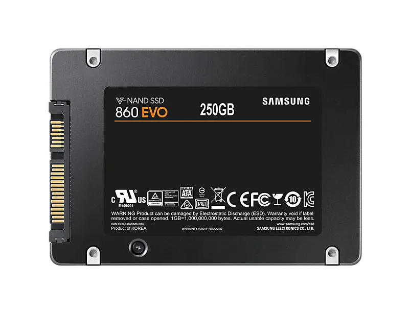 Samsung 860 EVO 250 GB SATA 2.5 Inch Internal Solid State Drive (SSD) (MZ-76E250)