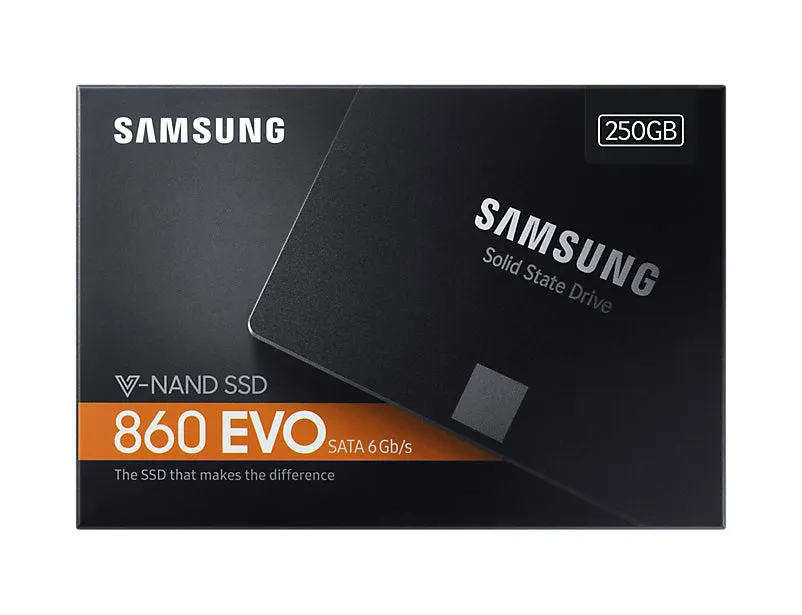 Samsung 860 EVO 250 GB SATA 2.5 Inch Internal Solid State Drive (SSD) (MZ-76E250)