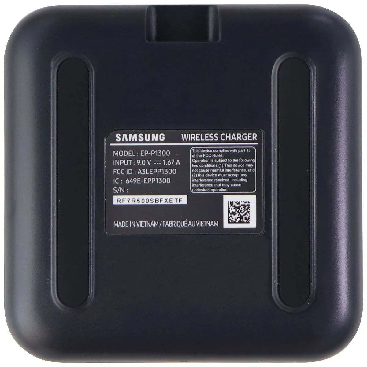 Samsung Wireless Fast Charge Pad (2021) for Qi Enabled Phones - Black (EP-P1300)