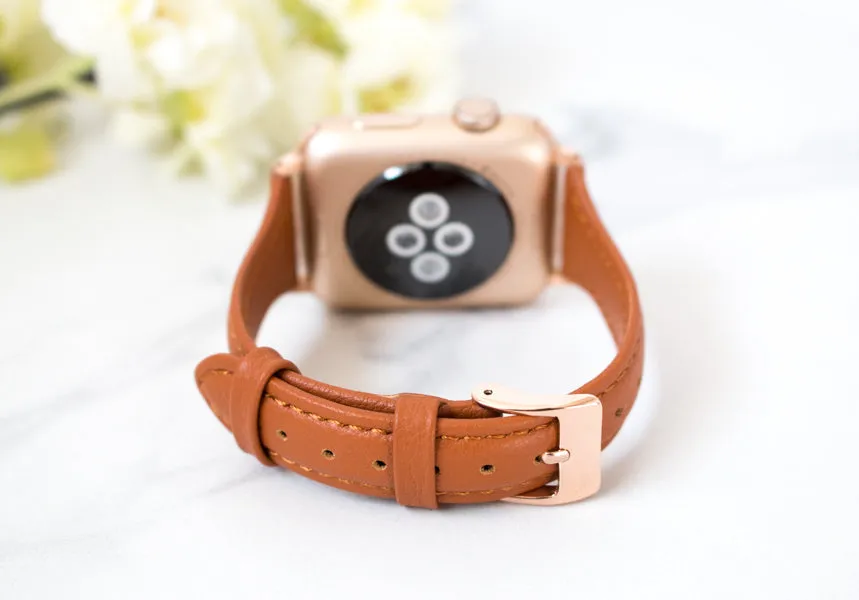 Skinny Leather Apple Watch Band