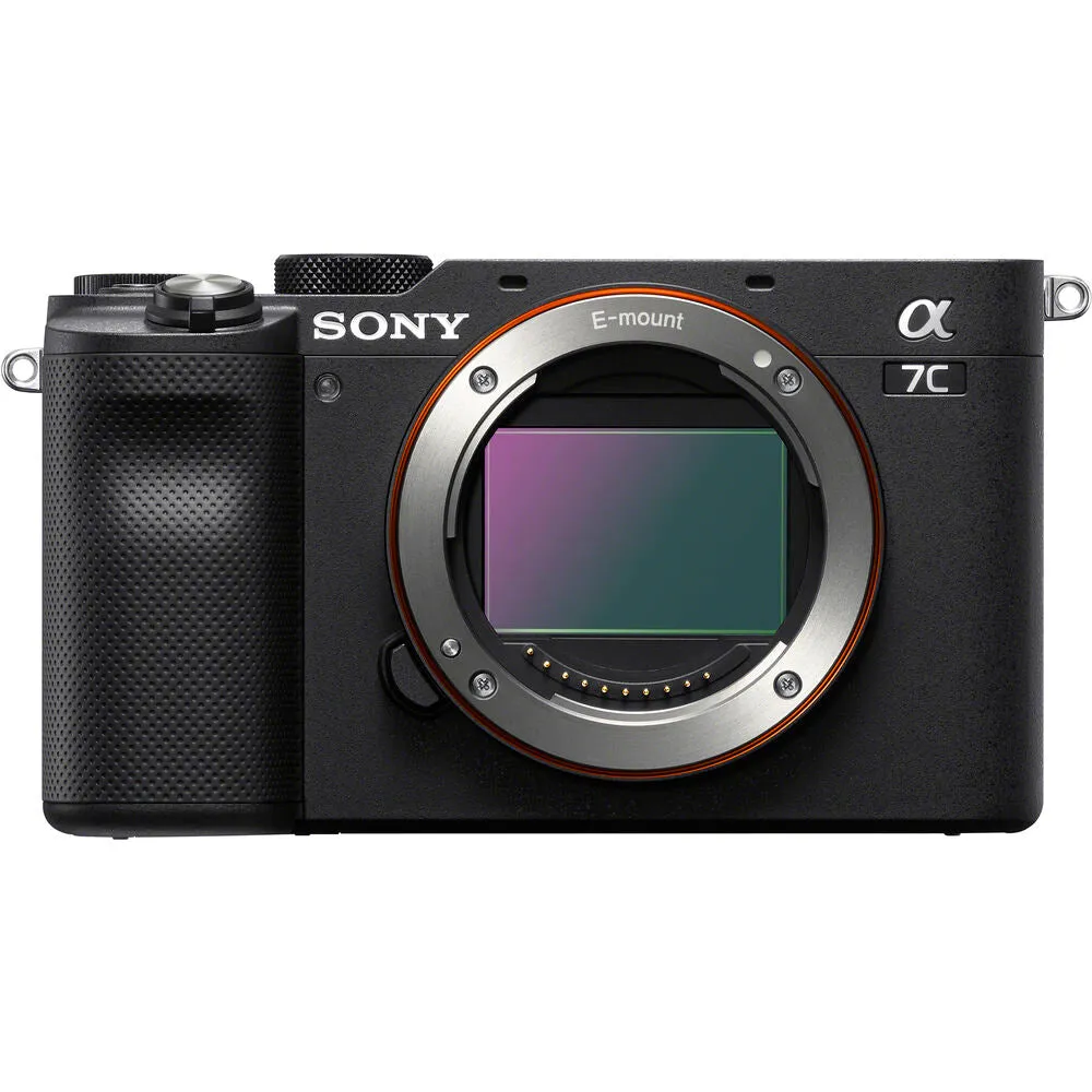 Sony Alpha a7C Mirrorless Digital Camera (Body Only, Black) (ILCE7C/B) - Advanced Bundle