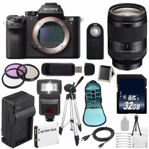 Sony Alpha a7R II Mirrorless Digital Camera (International Model)   Sony FE 24-240mm f/3.5-6.3 OSS Lens   72mm Filters Starter Bundle