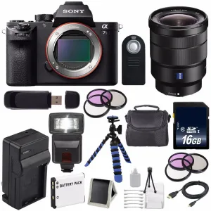 Sony Alpha a7S II a7S Mark II a7SII ILCE7SM2/B Mirrorless Digital Camera (International Model)   Vario-Tessar T FE 16-35 Lens Ultimate Bundle