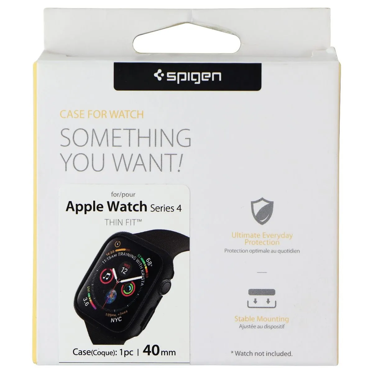 Spigen Thin Fit Series Case for Apple Watch Series 6/5/4 & SE2/SE (40mm) - Black