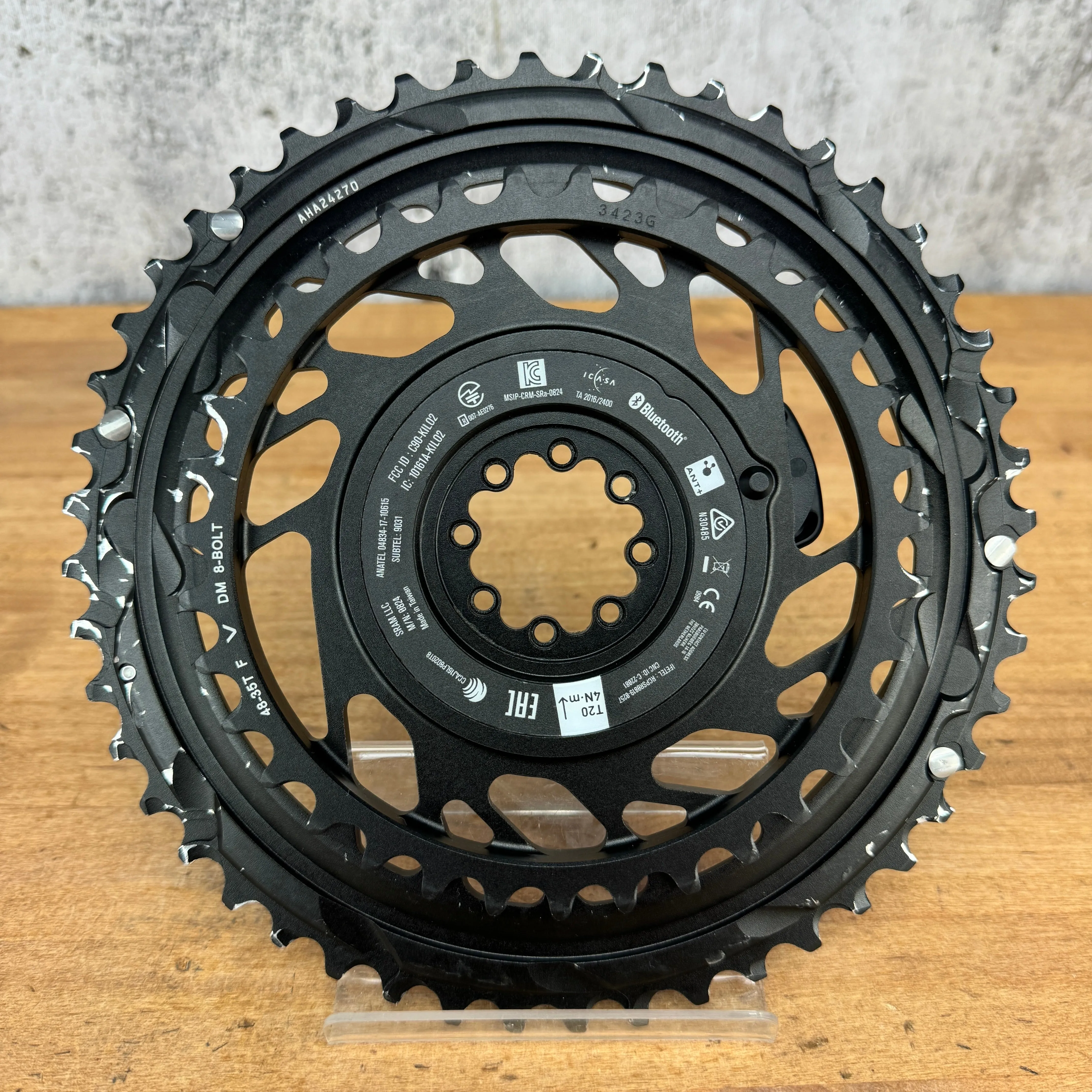 SRAM Red AXS D1 Quarq 48/35t 12-Speed 8-Bolt Direct Mount Power Meter Chainrings