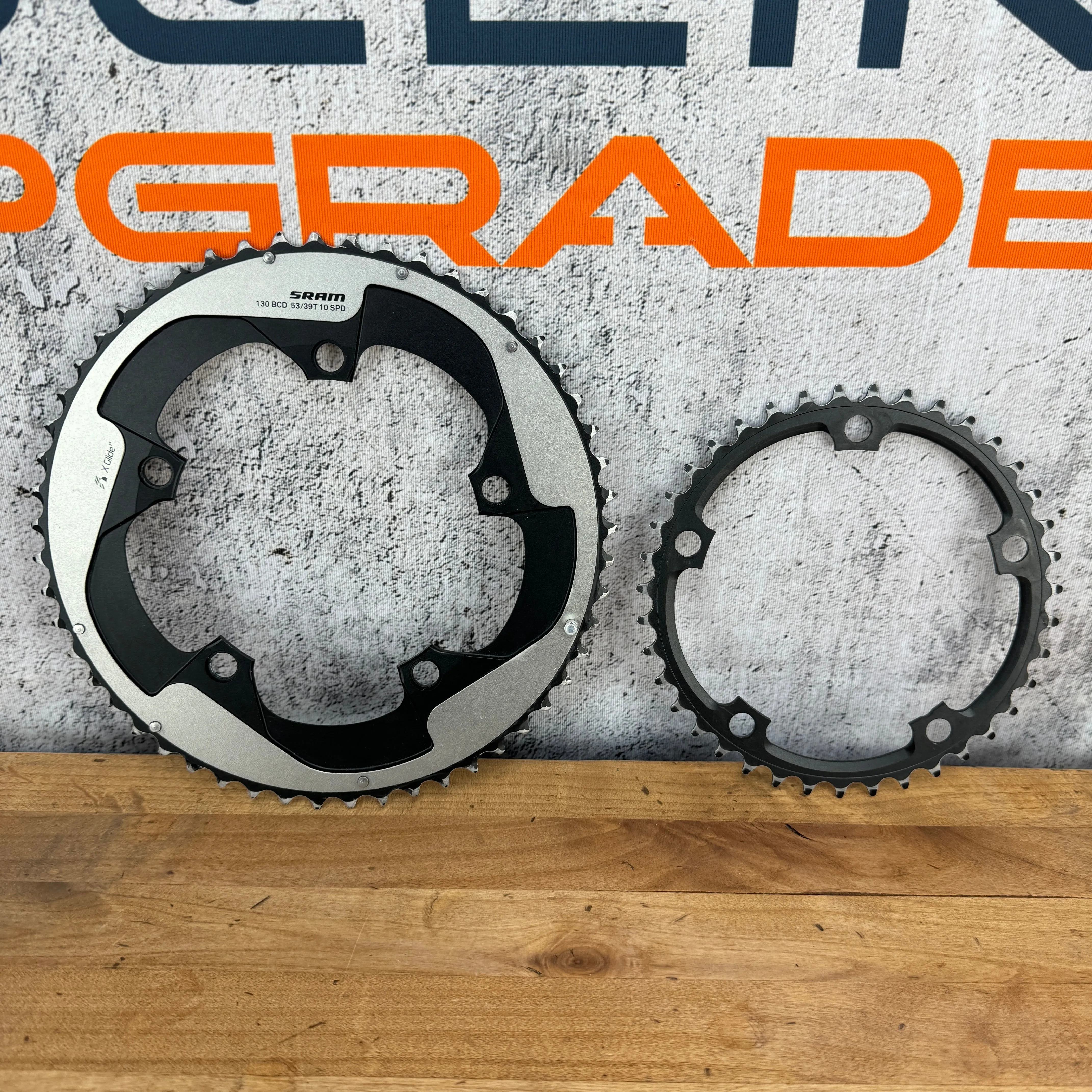 SRAM X-Glide 53/39t 130BCD 10-Speed 5-Bolt Bike Chainring Set 172g