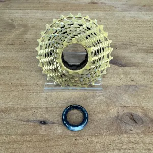 Sroad WGD-8011-1128-A1 11-28t 11-Speed Gold Bike Cassette 182g "Light Wear"