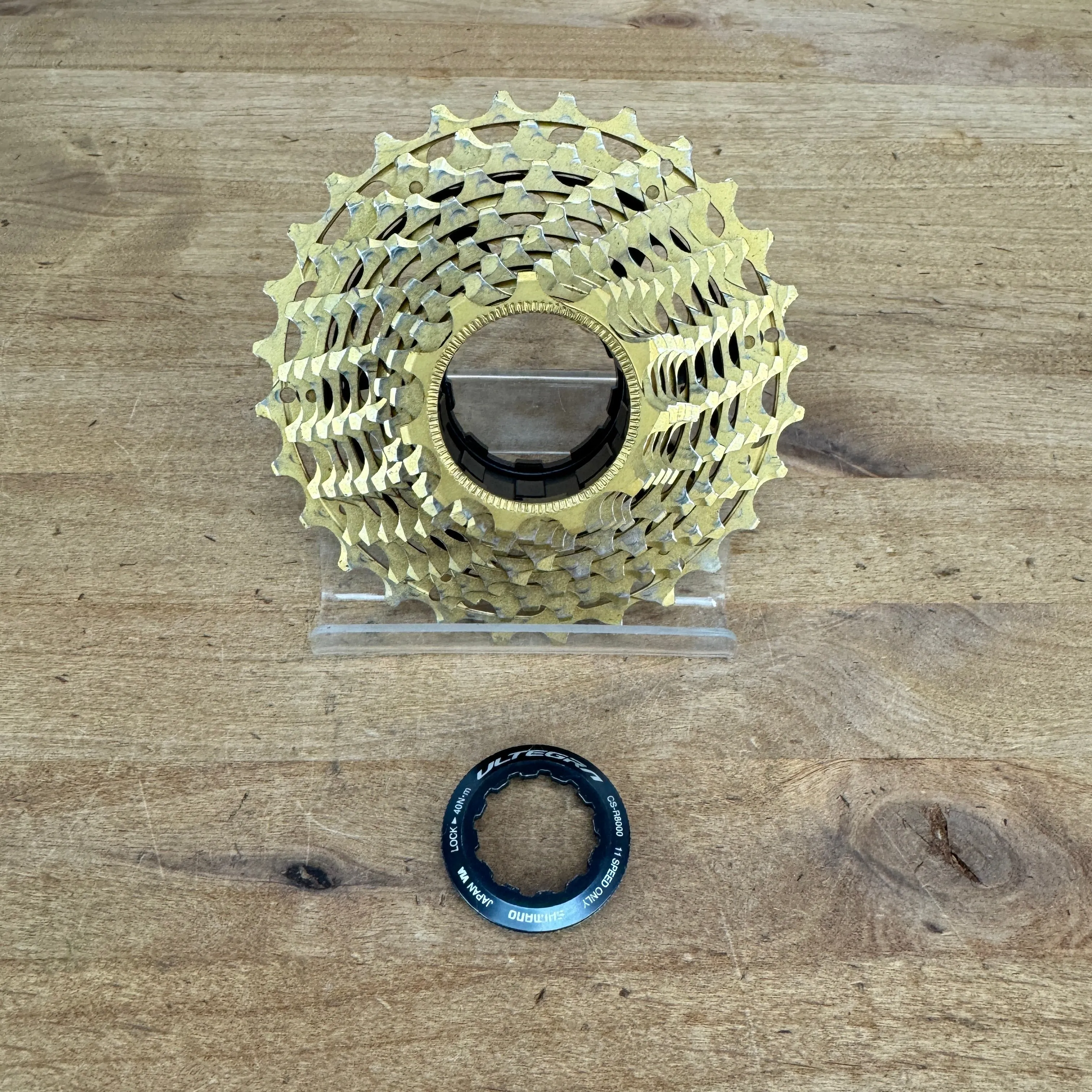 Sroad WGD-8011-1128-A1 11-28t 11-Speed Gold Bike Cassette 182g "Light Wear"