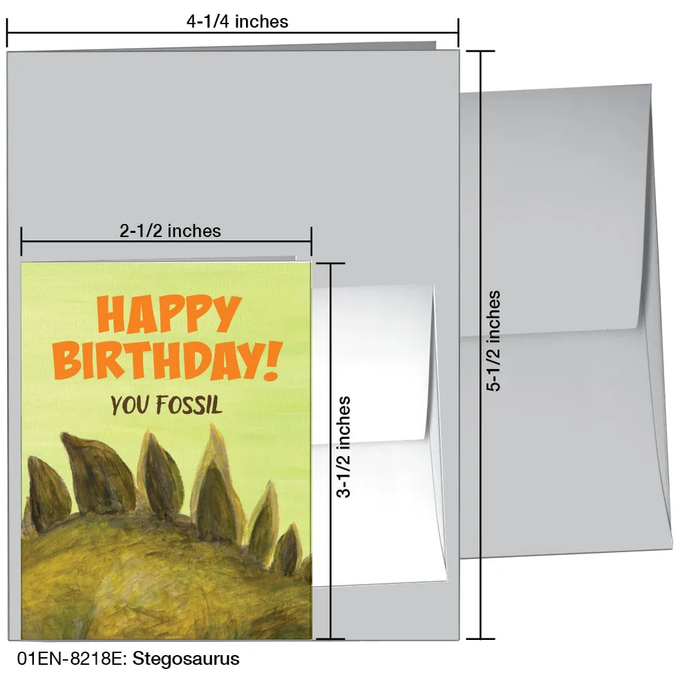 Stegosaurus, Greeting Card (8218E)