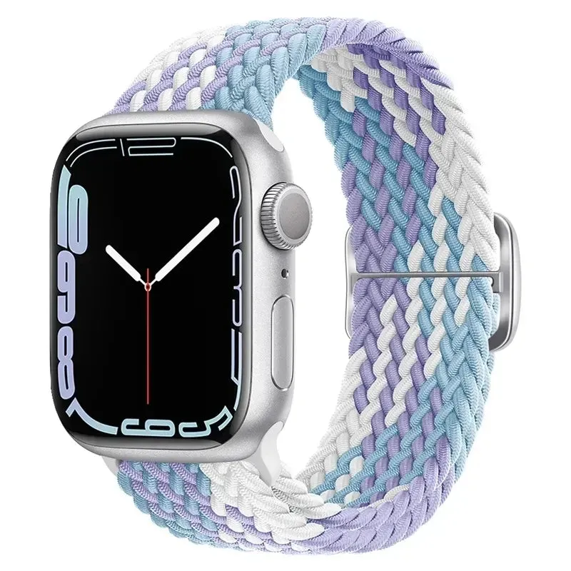 Strap For Apple Watch band 44mm 40mm 45mm 41mm 38mm 42mm ultra 49mm Braided Solo Loop bracelet correa iwatch series 7 se 3 6 8 5