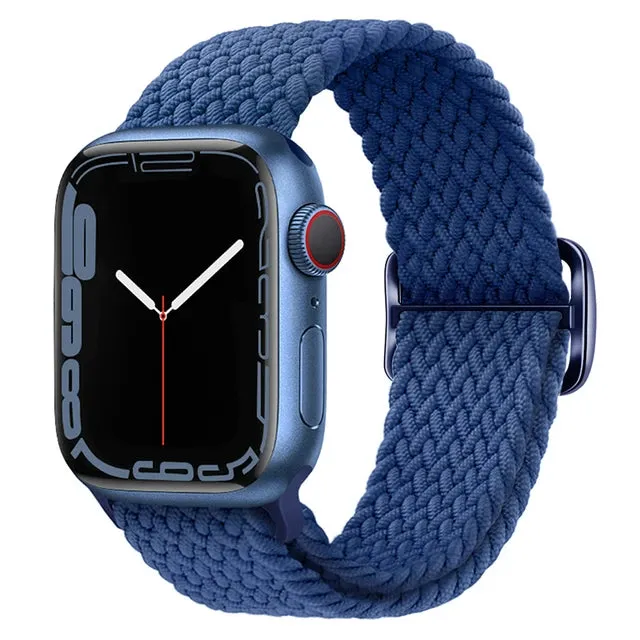 Strap For Apple Watch band 44mm 40mm 45mm 41mm 38mm 42mm ultra 49mm Braided Solo Loop bracelet correa iwatch series 7 se 3 6 8 5