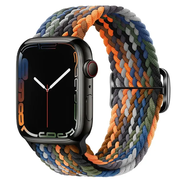 Strap For Apple Watch band 44mm 40mm 45mm 41mm 38mm 42mm ultra 49mm Braided Solo Loop bracelet correa iwatch series 7 se 3 6 8 5