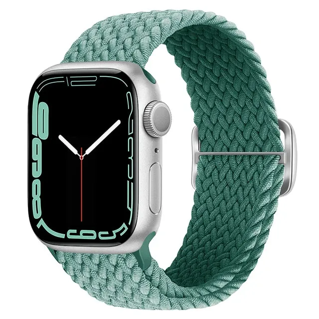 Strap For Apple Watch band 44mm 40mm 45mm 41mm 38mm 42mm ultra 49mm Braided Solo Loop bracelet correa iwatch series 7 se 3 6 8 5