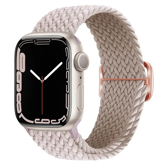 Strap For Apple Watch band 44mm 40mm 45mm 41mm 38mm 42mm ultra 49mm Braided Solo Loop bracelet correa iwatch series 7 se 3 6 8 5