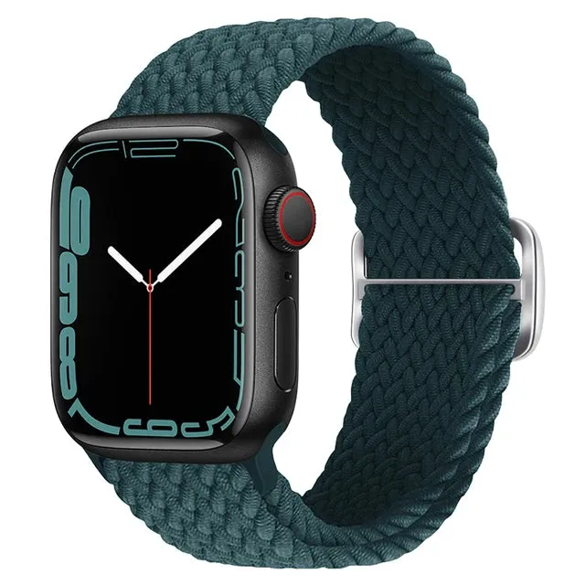 Strap For Apple Watch band 44mm 40mm 45mm 41mm 38mm 42mm ultra 49mm Braided Solo Loop bracelet correa iwatch series 7 se 3 6 8 5