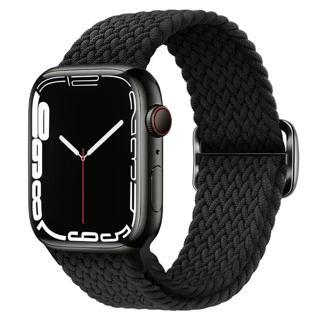 Strap For Apple Watch band 44mm 40mm 45mm 41mm 38mm 42mm ultra 49mm Braided Solo Loop bracelet correa iwatch series 7 se 3 6 8 5