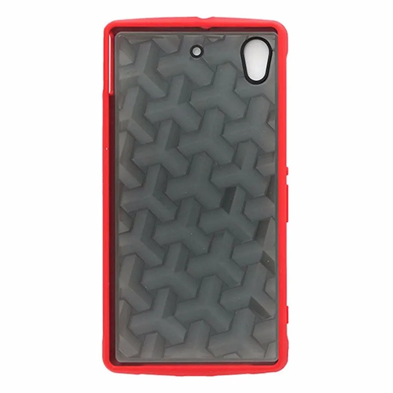 T-Mobile Astro Case for Sony Xperia Z1s Gray w/ Red Trim