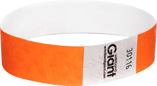 Tyvek® 3/4" x 10" Polka Dot Radiance pattern wristbands