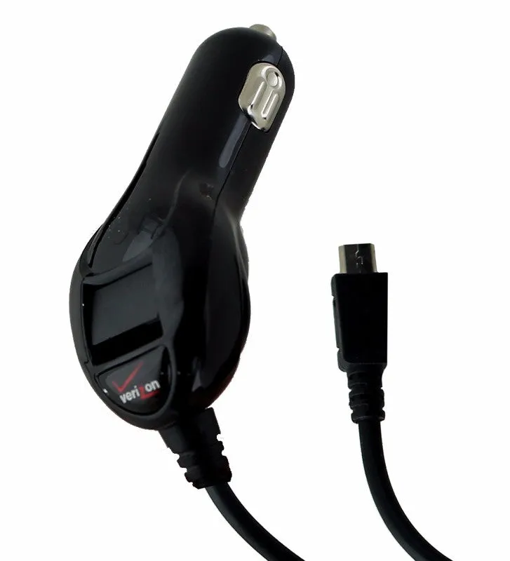 Verizon Wireless Car Charger with Micro-USB Connector   Extra USB - Black