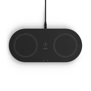 Wrls Charging Dual Pads Pwr Incl Blk